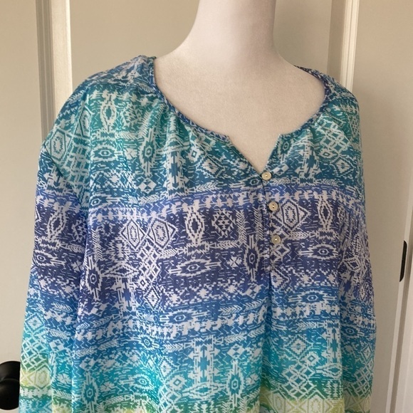 Catherines 2X shirt blue lightweight - Picture 2 of 11